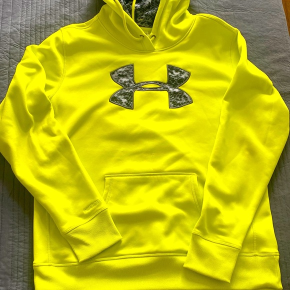 Under Armour Ladies Neon Hoodie - L - Picture 1 of 3